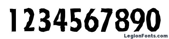 FloridaAntique Bold Font, Number Fonts