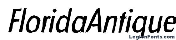 FloridaAntique Italic Font