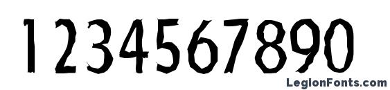 FloridaAntique Regular Font, Number Fonts