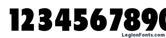 FloridaSerial Black Regular Font, Number Fonts