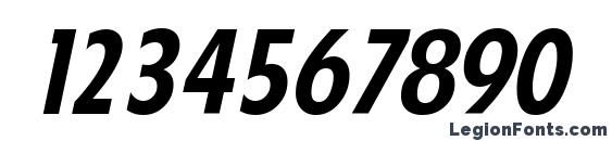 FloridaSerial BoldItalic Font, Number Fonts