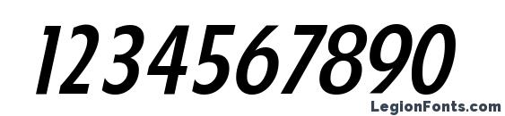 FloridaSerial Medium Italic Font, Number Fonts