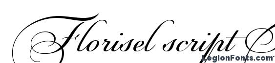 Шрифт Florisel script Thin