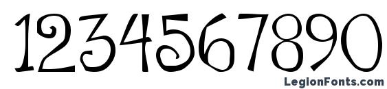 Flowerchild Plain Font, Number Fonts