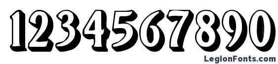 Flug Font, Number Fonts