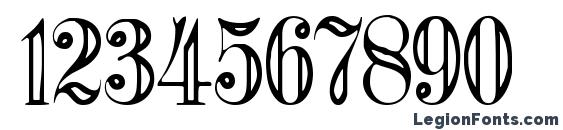 FlutedGermanica Font, Number Fonts