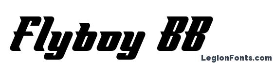 Flyboy BB font, free Flyboy BB font, preview Flyboy BB font