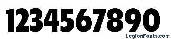 Flyer LT Black Condensed Font, Number Fonts