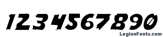 Flying Leatherneck Light Font, Number Fonts