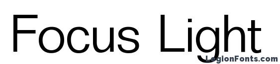 Focus Light Regular Font