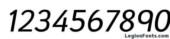 FolderRg Italic Font, Number Fonts