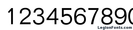 FoldMdrnLgtDB Normal Font, Number Fonts