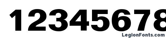 Folio LT Bold Font, Number Fonts