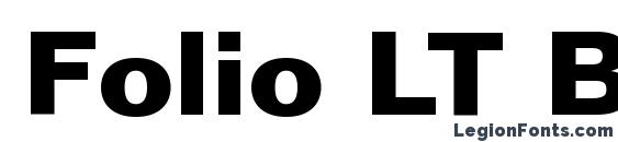 Folio LT Bold font, free Folio LT Bold font, preview Folio LT Bold font