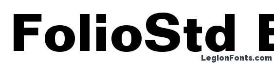 FolioStd Bold font, free FolioStd Bold font, preview FolioStd Bold font