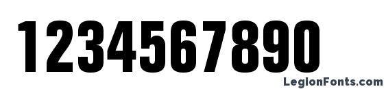 FolioStd BoldCondensed Font, Number Fonts