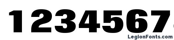 FolioStd ExtraBold Font, Number Fonts