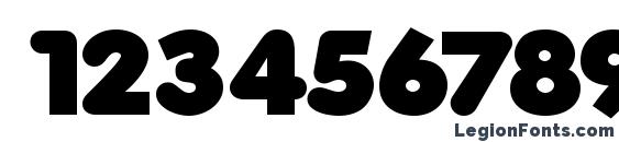 Folks Heavy Font, Number Fonts