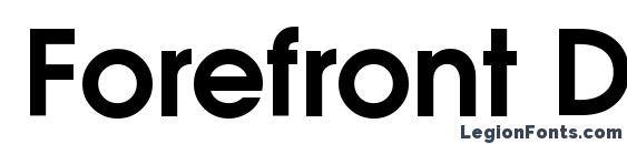 шрифт Forefront DemiSH, бесплатный шрифт Forefront DemiSH, предварительный просмотр шрифта Forefront DemiSH