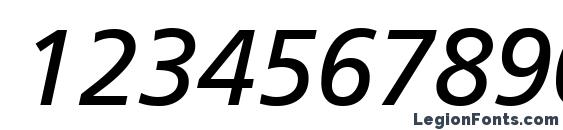 Foreigner Italic Font, Number Fonts