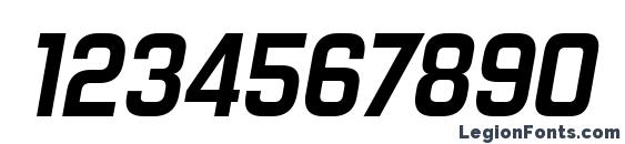 ForgottenFuturistRg BoldItalic Font, Number Fonts