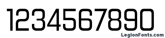 ForgottenFuturistRg Regular Font, Number Fonts