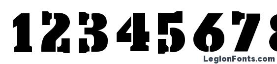 Forklift Display SSi Font, Number Fonts