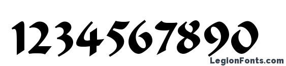 Formal Script 421 BT Font, Number Fonts