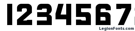 Formula s Font, Number Fonts