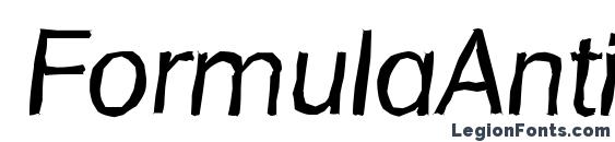 FormulaAntique Italic Font