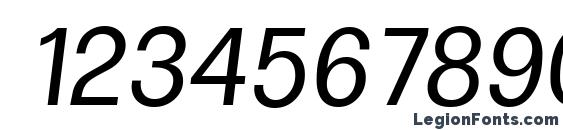 FormulaSerial Italic Font, Number Fonts