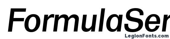 FormulaSerial Medium Italic Font