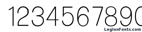 FormulaSerial Xlight Regular Font, Number Fonts