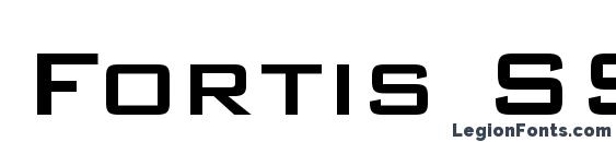 шрифт Fortis SSi, бесплатный шрифт Fortis SSi, предварительный просмотр шрифта Fortis SSi