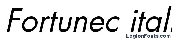 шрифт Fortunec italic, бесплатный шрифт Fortunec italic, предварительный просмотр шрифта Fortunec italic