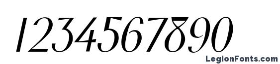 Foster Italic Font, Number Fonts