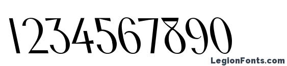 FosterBS Regular Font, Number Fonts