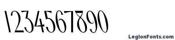 FosterCondensedBS Regular Font, Number Fonts