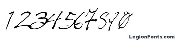 Fountain Pen Frenzy Font, Number Fonts