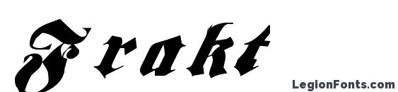 Frakt Font, All Fonts