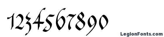FrakturaFonteria Slim Font, Number Fonts