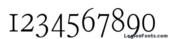 FranciscoSerial Xlight Regular Font, Number Fonts