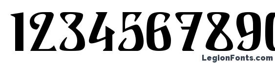Franconia MF Font, Number Fonts