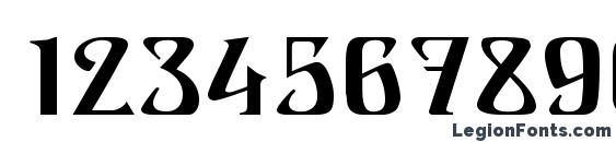 Franconia Modern Font, Number Fonts