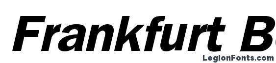 Frankfurt Bold Italic Font