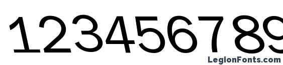 FrankfurtBackslant Regular Font, Number Fonts