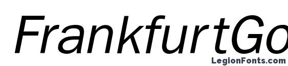 FrankfurtGothic Italic Font