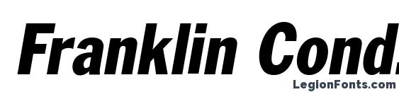Franklin Cond. Gothic ITALIC Font