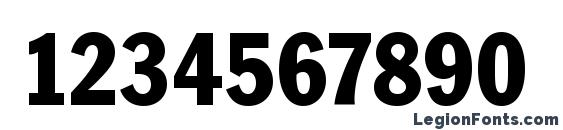 Franklin Cond. Gothic Font, Number Fonts