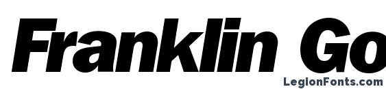 Шрифт Franklin Gothic BlackItalic